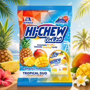 Hi-Chew Tropical Duo Mix Chewy Candy Bag 80g