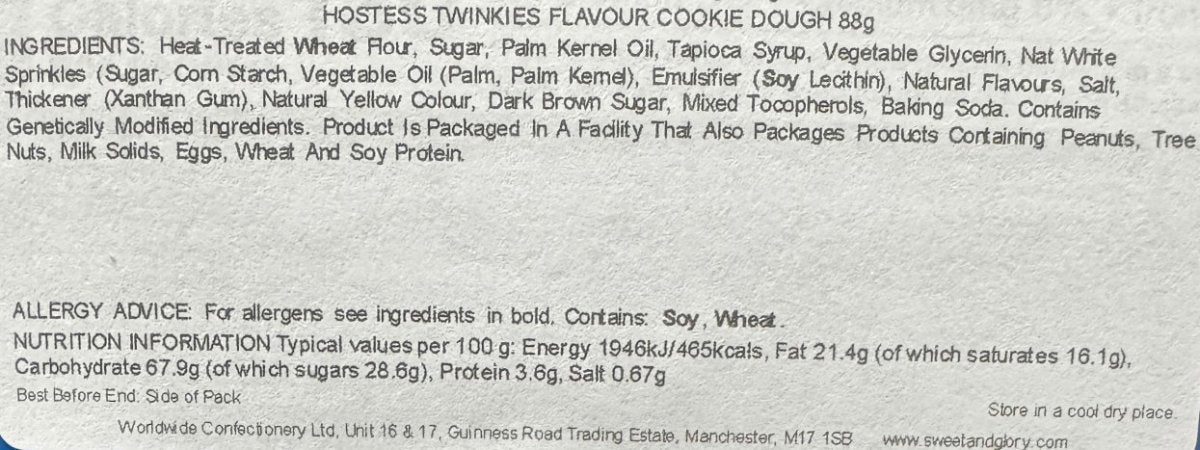Hostess Twinkes Cookie Dough Bites Box (USA) 88g