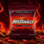 Hot Tamales Fierce Cinnamon Chewy Candies (USA) Share Bag 141g