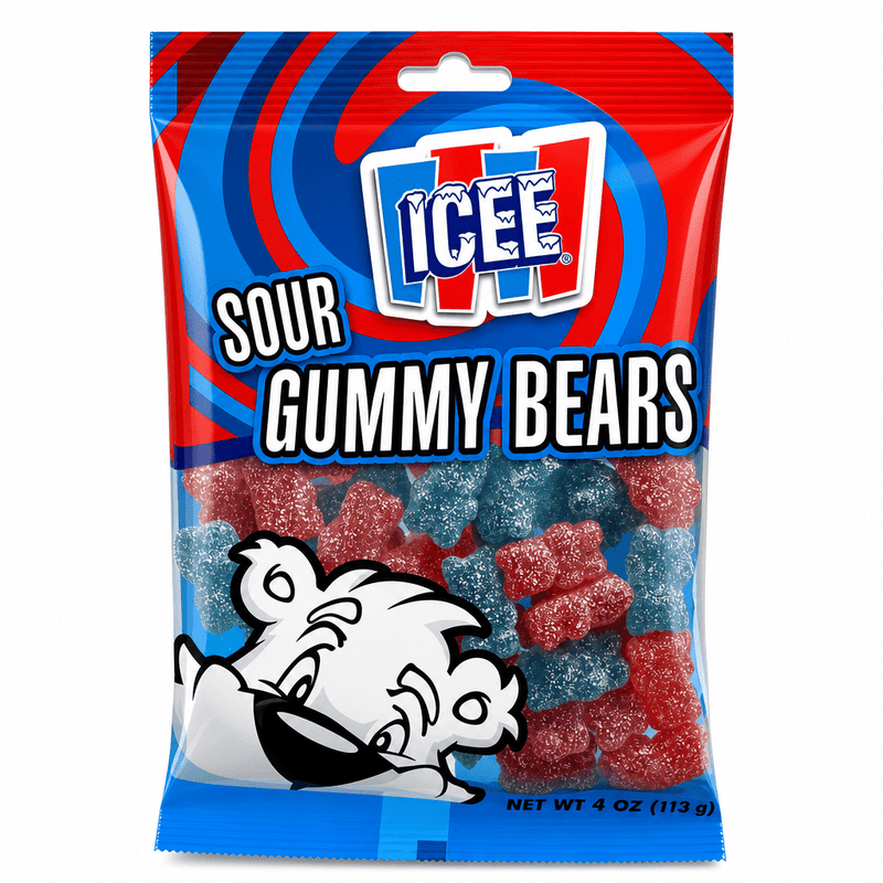 ICEE Sour Gummy Bears Candy Bag 113g