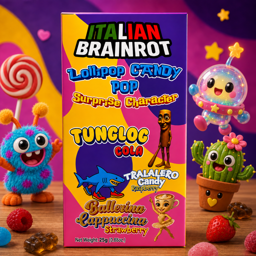 Italian Brainrot Surprise Character Lollipop 1x25g