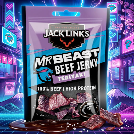 Jack Links MR BEAST Beef Jerky Teriyaki 25g