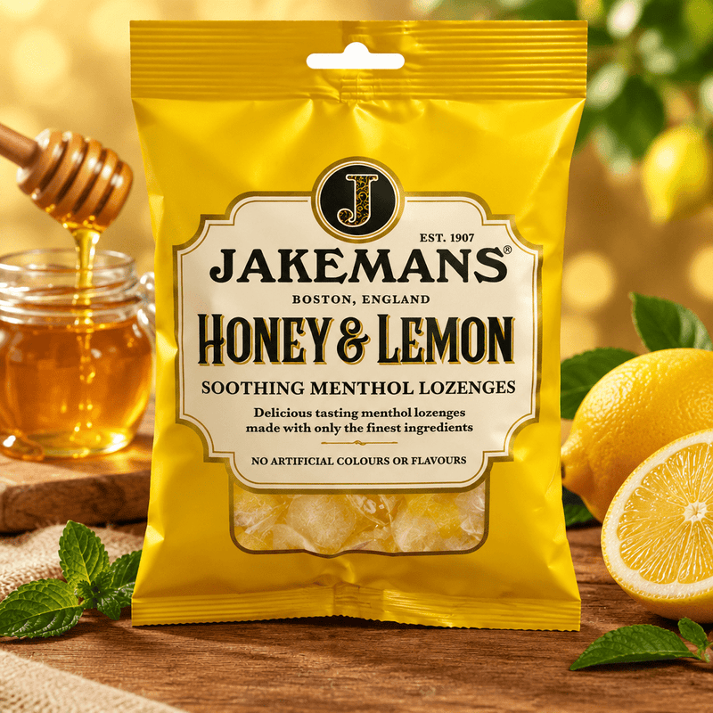 Jakemans Honey & Lemon Soothing Menthol Lozenges 160g
