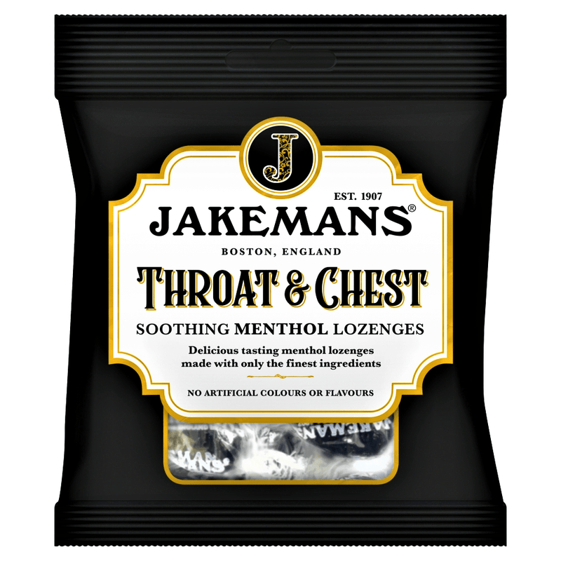 Jakemans Throat & Chest Soothing Menthol Lozenges 73g - Happy Candy UK LTD