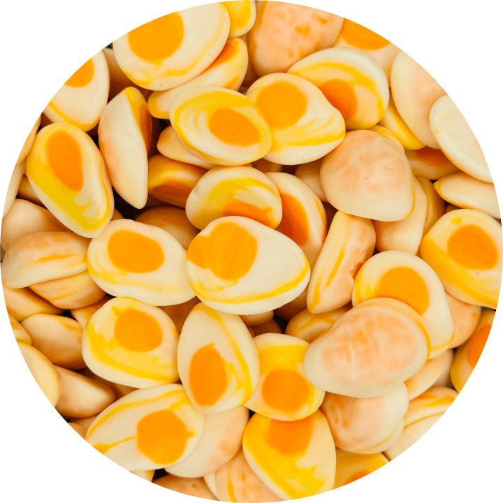 Jelly Filled Boiled Eggs Gummies