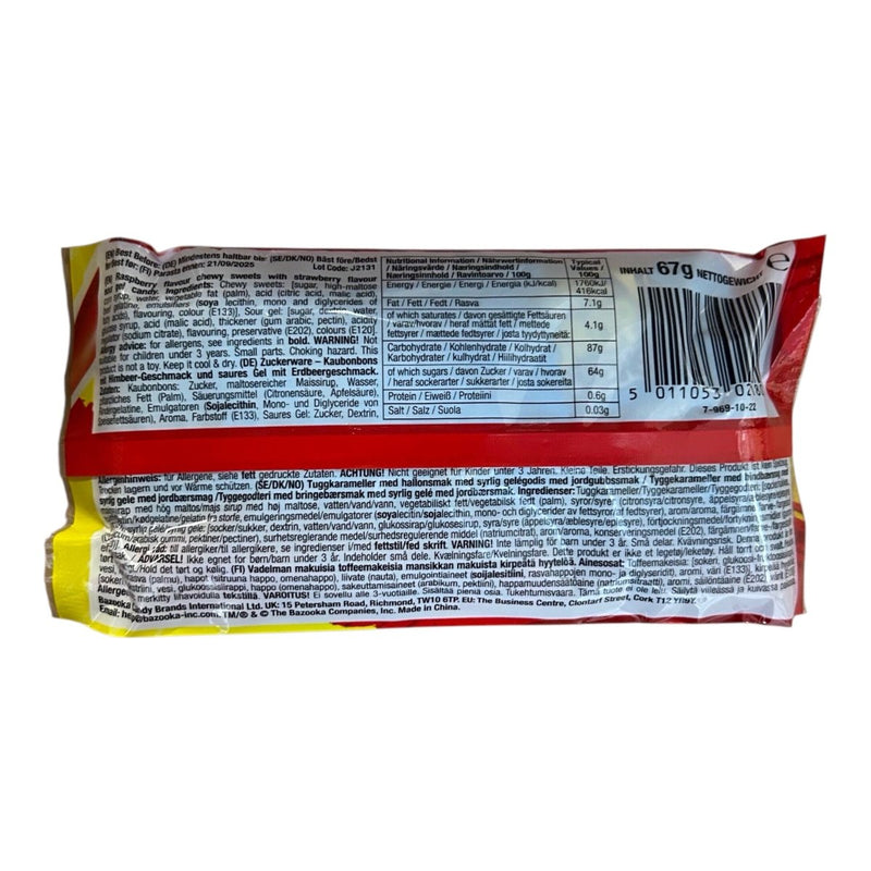 Juicy Drop Chews Strawberry & Raspberry - Happy Candy UK LTD