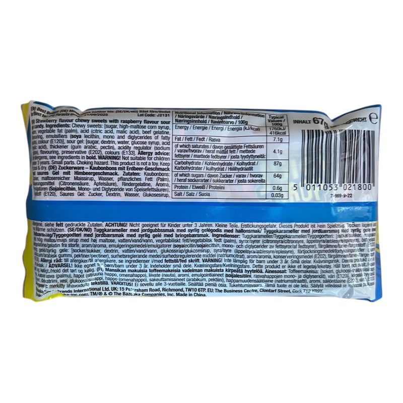 Juicy Drop Chews Strawberry & Raspberry - Happy Candy UK LTD