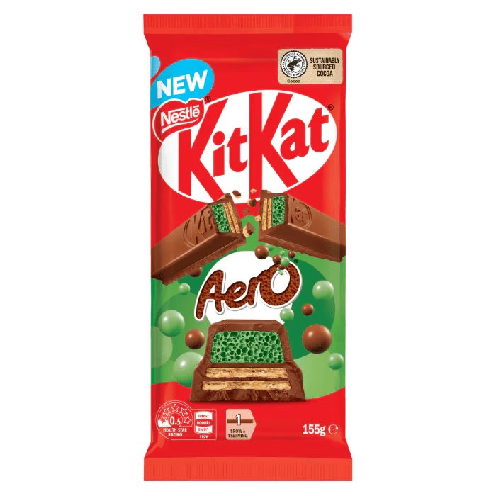 Kit Kat Aero Mint Milk Chocolate Block (AUSTRALIA) 155g