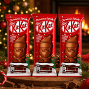 Kit Kat Santa 3 Pack Milk Chocolate Christmas Figure 3x29g