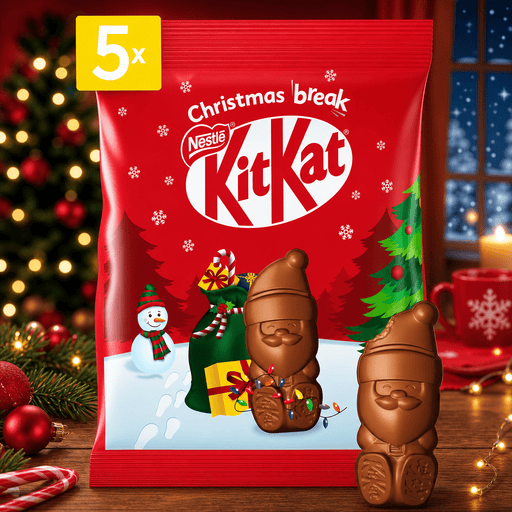 Kit Kat Santa Milk Chocolate Sharing Bag (5x11g) 55G