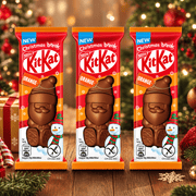Kit Kat Santa Orange 3 Pack Milk Chocolate Figure 3x29g
