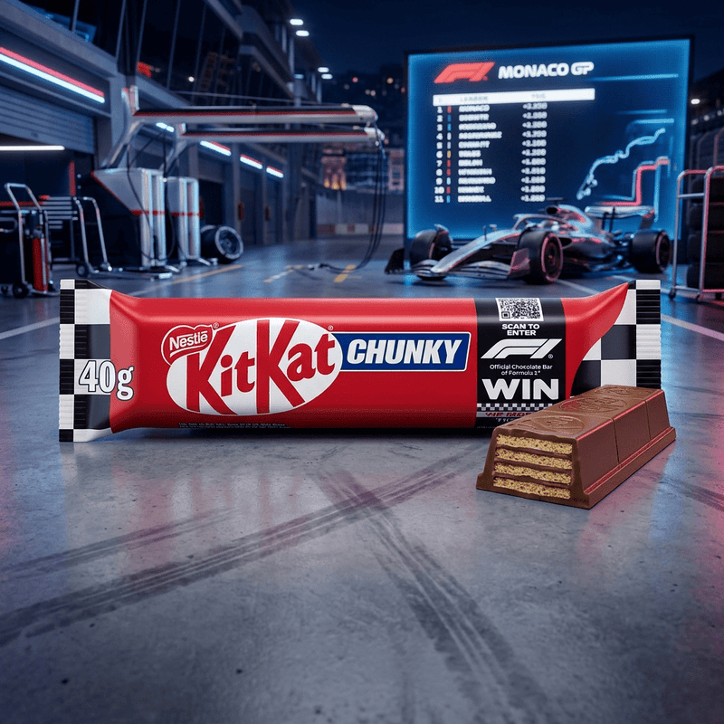 KitKat Chunky Formula 1 (F1) Milk Chocolate Bar 40g