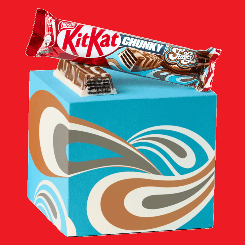 KitKat Chunky FUNKY Milk & White Chocolate Bar 40g - Happy Candy UK LTD