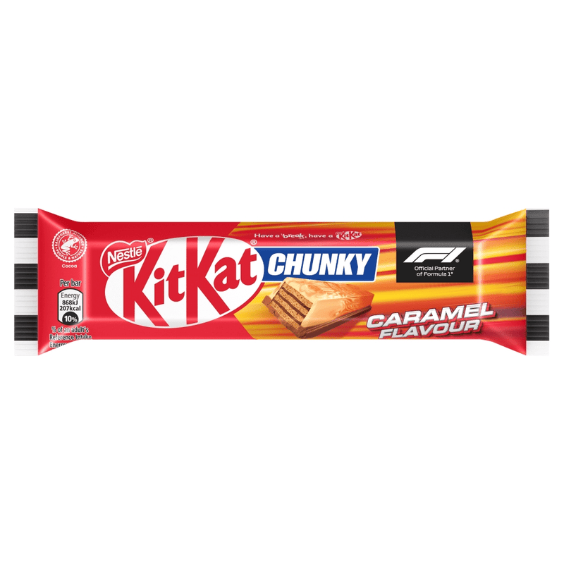 KitKat F1 Chunky Caramel Flavour Milk Chocolate Bar 40g