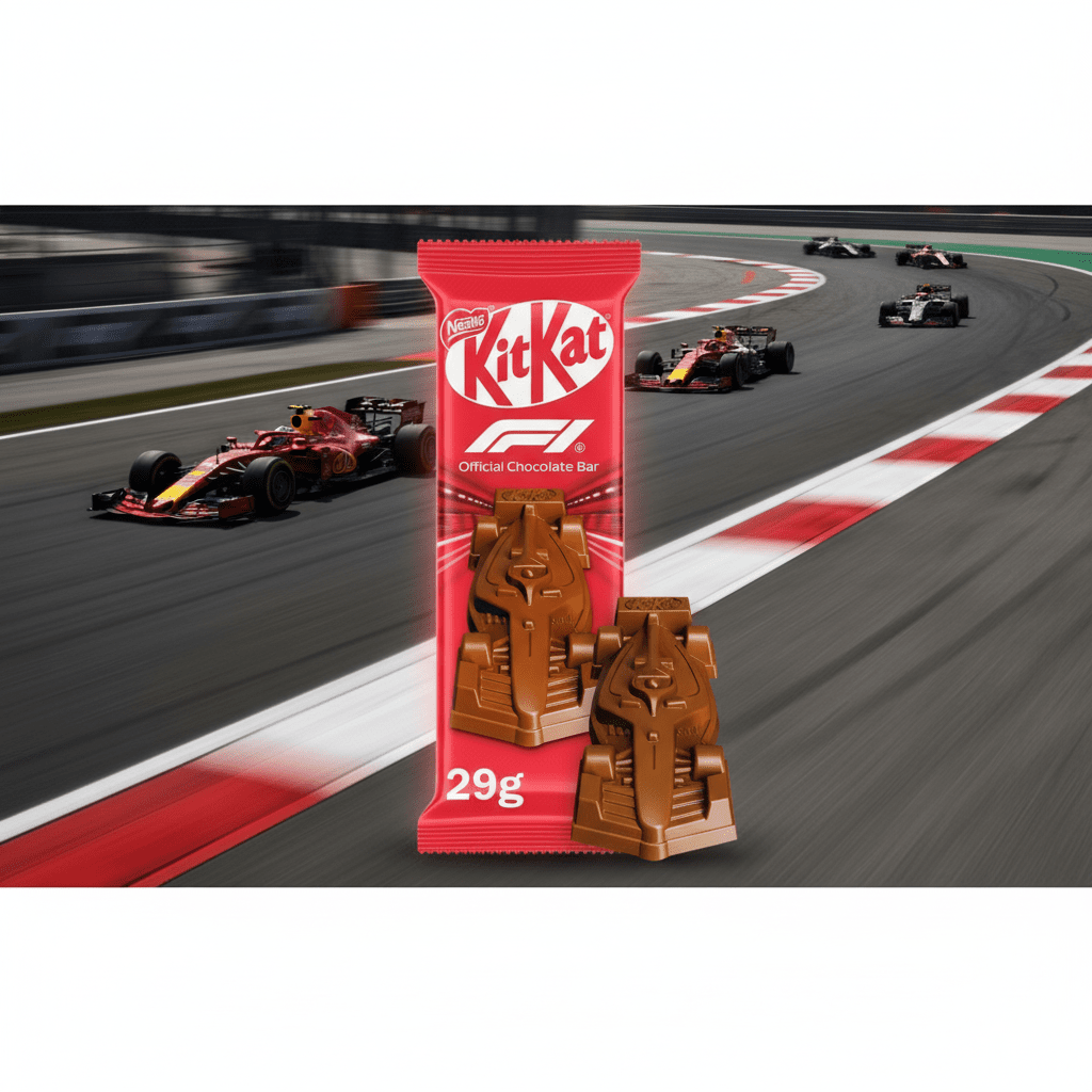 KitKat Formula 1 F1 Chocolate Car Figure 29g Happy Candy UK LTD kitkat-formula-1-f1-chocolate-car-figure-29g-happy-candy-uk-ltd
