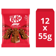 KitKat Formula 1 (F1) Chocolate Car Figure 5 Pack Multipack BULK BOX (12x55g)