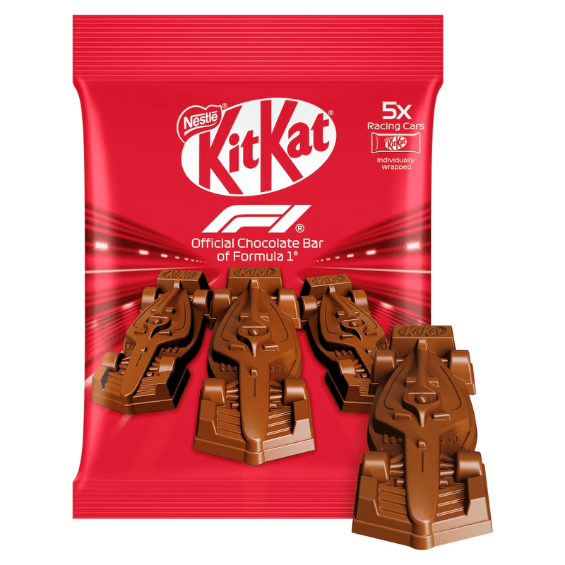 KitKat Formula 1 (F1) Chocolate Car Figure 5 Pack Multipack BULK BOX (12x55g)