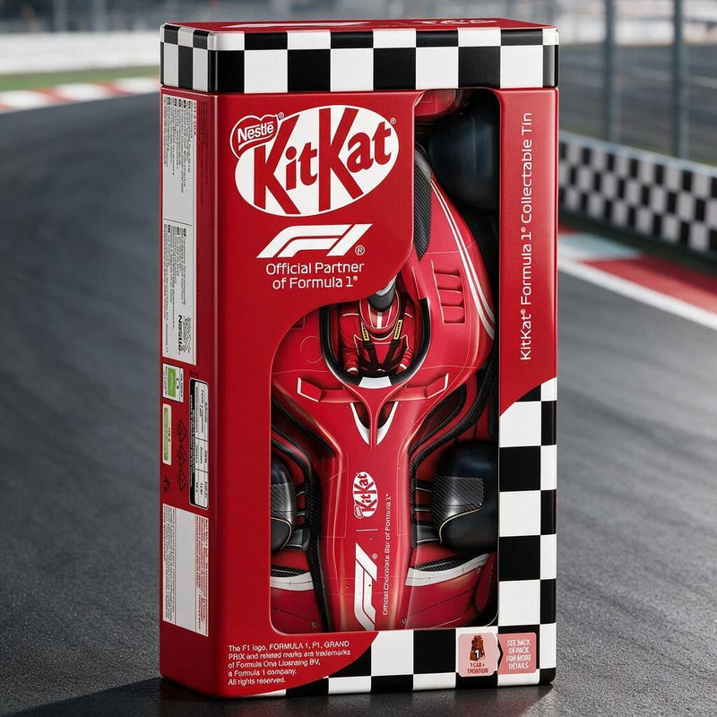 Kitkat Formula 1 (F1) Collectable Tin With Chocolates 130g