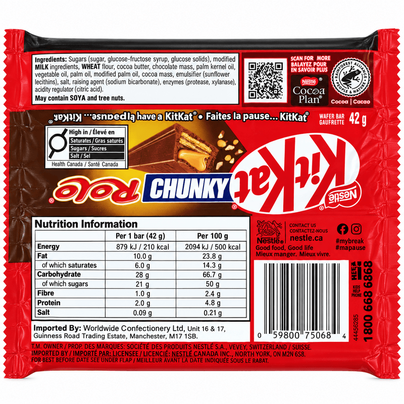 KitKat Rolo Chocolate Bar (CANADA) 42g
