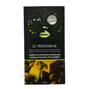 LE PROFESSEUR Dubai Style Pistachio WHITE Chocolate Bar (IMPORT) 90g - Happy Candy UK LTD