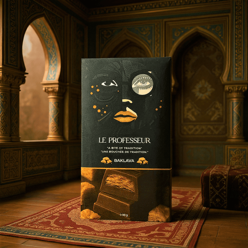LE PROFESSEUR Milk Chocolate BAKLAVA Bar (IMPORT) 90g - Happy Candy UK LTD