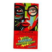 LE PROFESSEUR Milk Chocolate Bar SOUR RASPBERRY POPPING CANDY(IMPORT) 90g - Happy Candy UK LTD