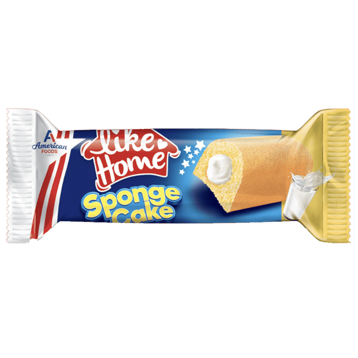 Like Home Vanilla Creme Filled Sponge Cake (USA) 40g - Happy Candy UK LTD