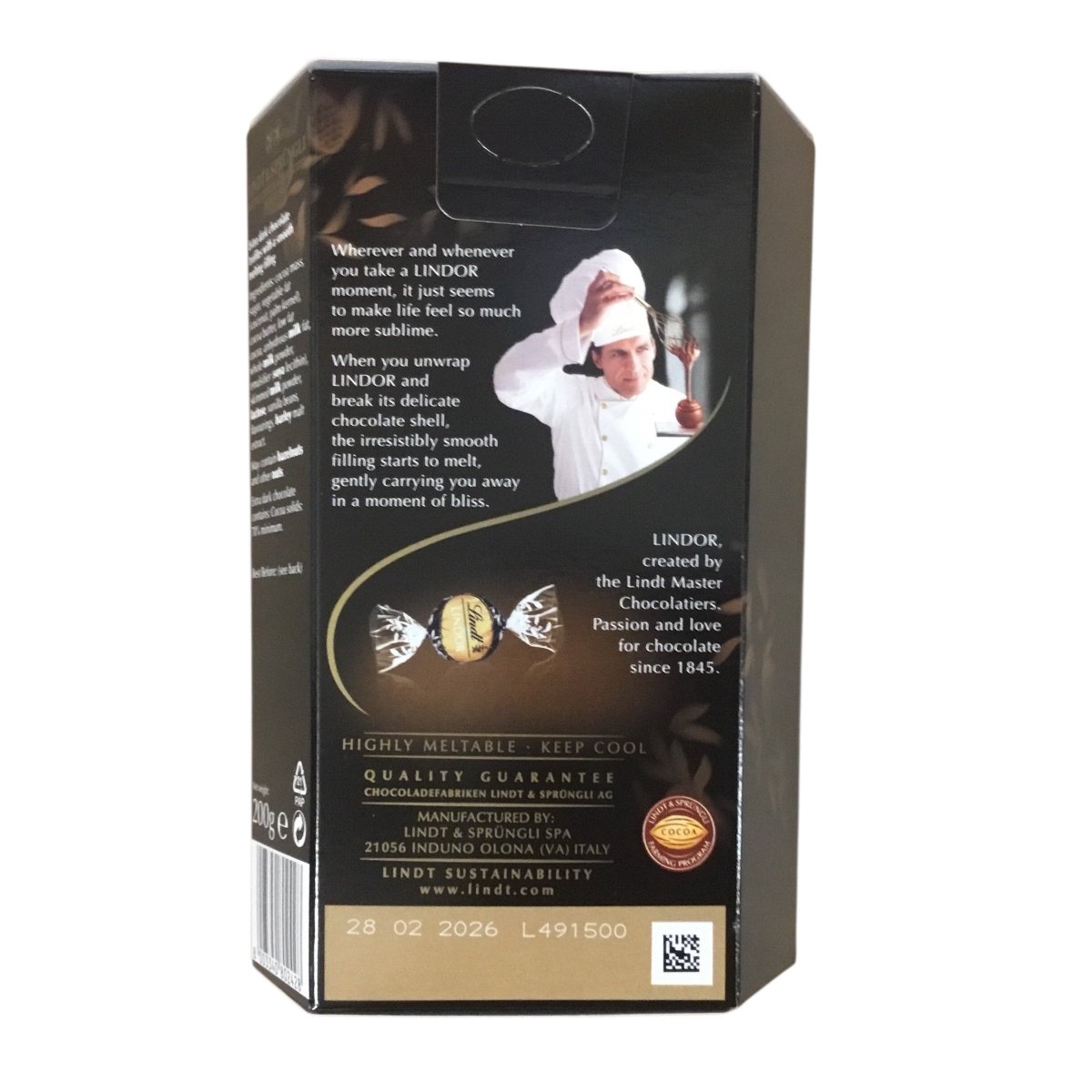 Lindt Lindor Extra Dark Chocolate Truffles 200g — Happy Candy UK LTD
