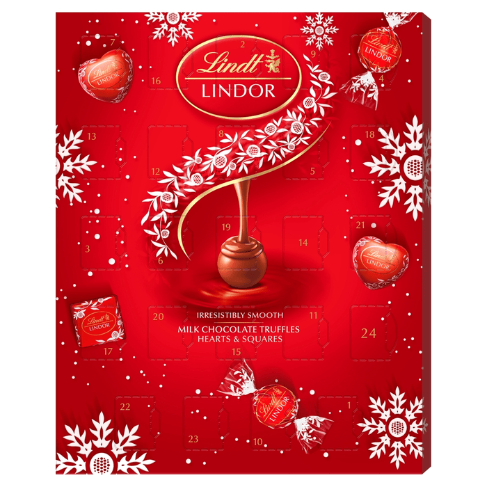 Lindt Lindor Milk Chocolate Christmas Advent Calendar 235g