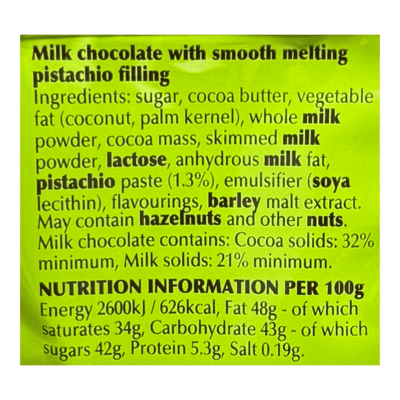 Lindt Lindor Pistachio Chocolate Easter Mini Eggs Bag 80g