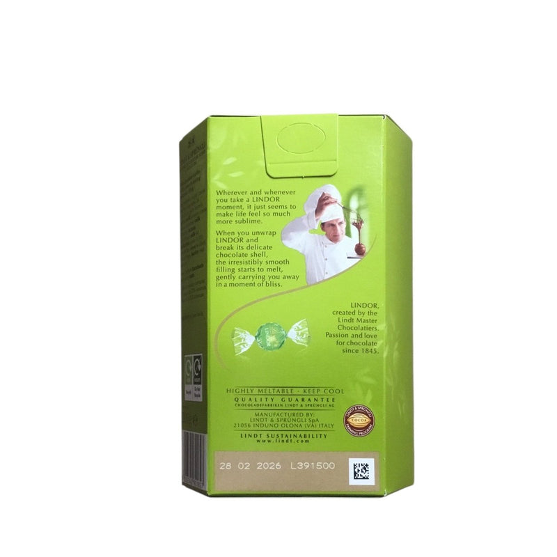 Lindt Lindor PISTACHIO Chocolate Truffles Gift Box 200g - Happy Candy UK LTD