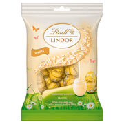 Lindt Lindor White Chocolate Easter Mini Eggs Bag 80g