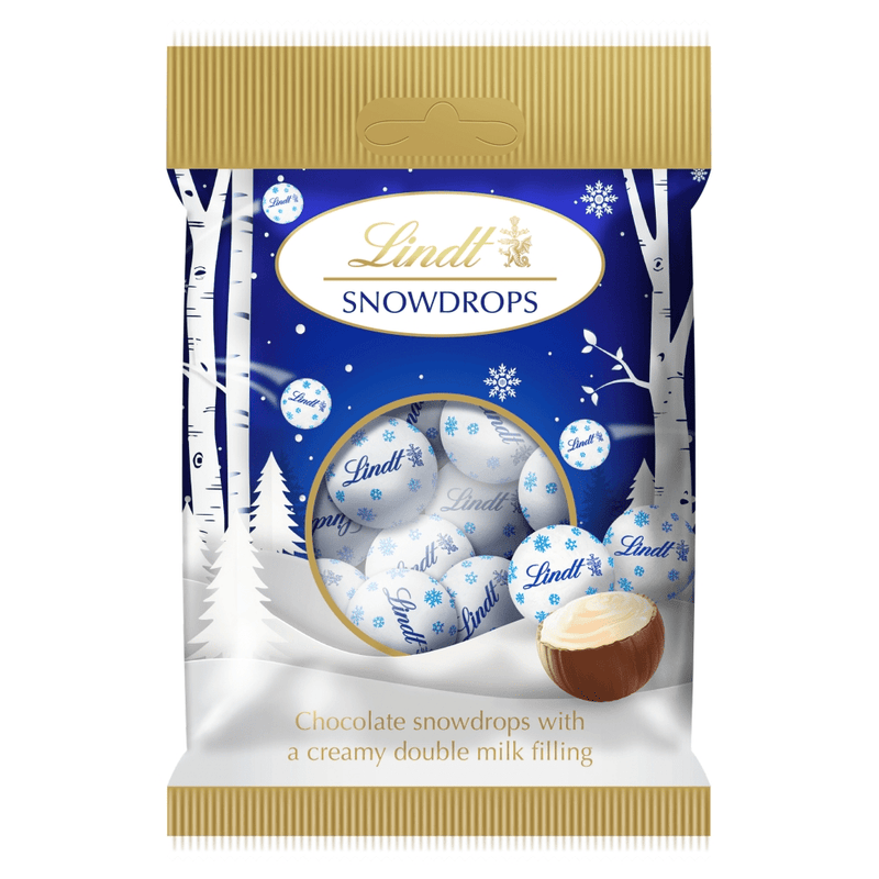 Lindt Snowdrops Milk Chocolate Bag 70g