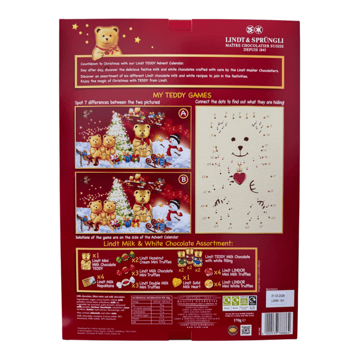 Lindt Teddy Winter Wonderland Advent Calendar 170g