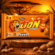 Lion Limited Edition Peanut Bars 4 Pack Multipack 124g
