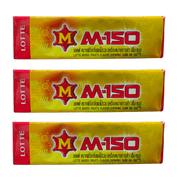 Lotte M-150 5 Stick Chewing Gum 3 Pack 3x13.5g