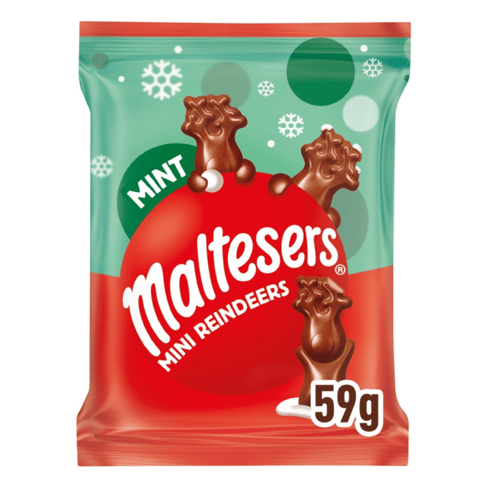 Maltesers Reindeer Chocolate Christmas Mint Mini Treats Bag 59g