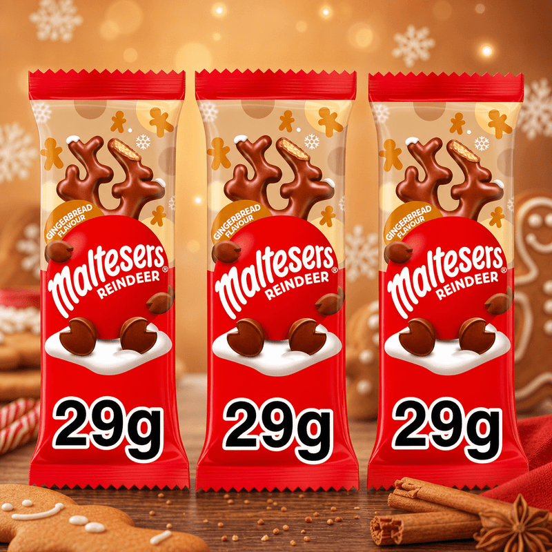 Maltesers Reindeer Gingerbread 3 Pack Chocolate Treats 3x29g