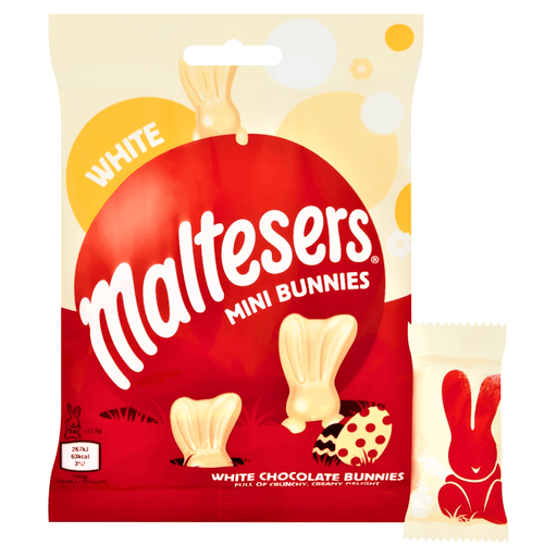 Maltesers White Chocolate Mini Bunnies Bag 58g - Happy Candy UK LTD