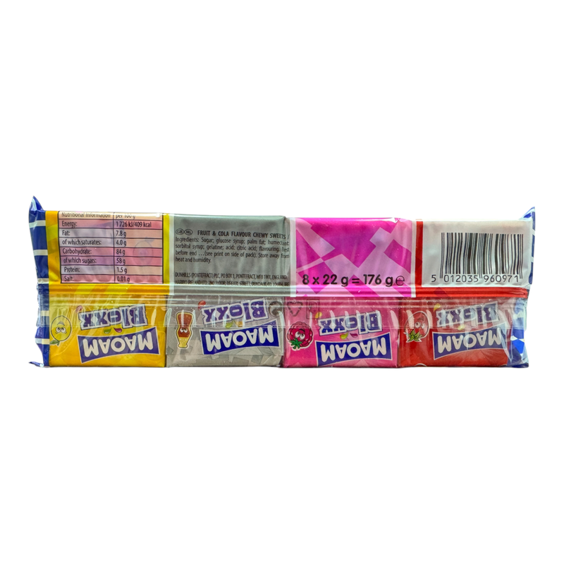 Maoam BLOXX Original Chewy Sweets 8 Pack 176g