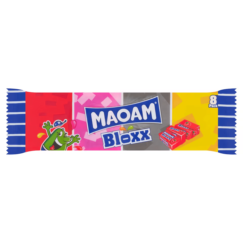 Maoam BLOXX Original Chewy Sweets 8 Pack 176g — Happy Candy UK LTD