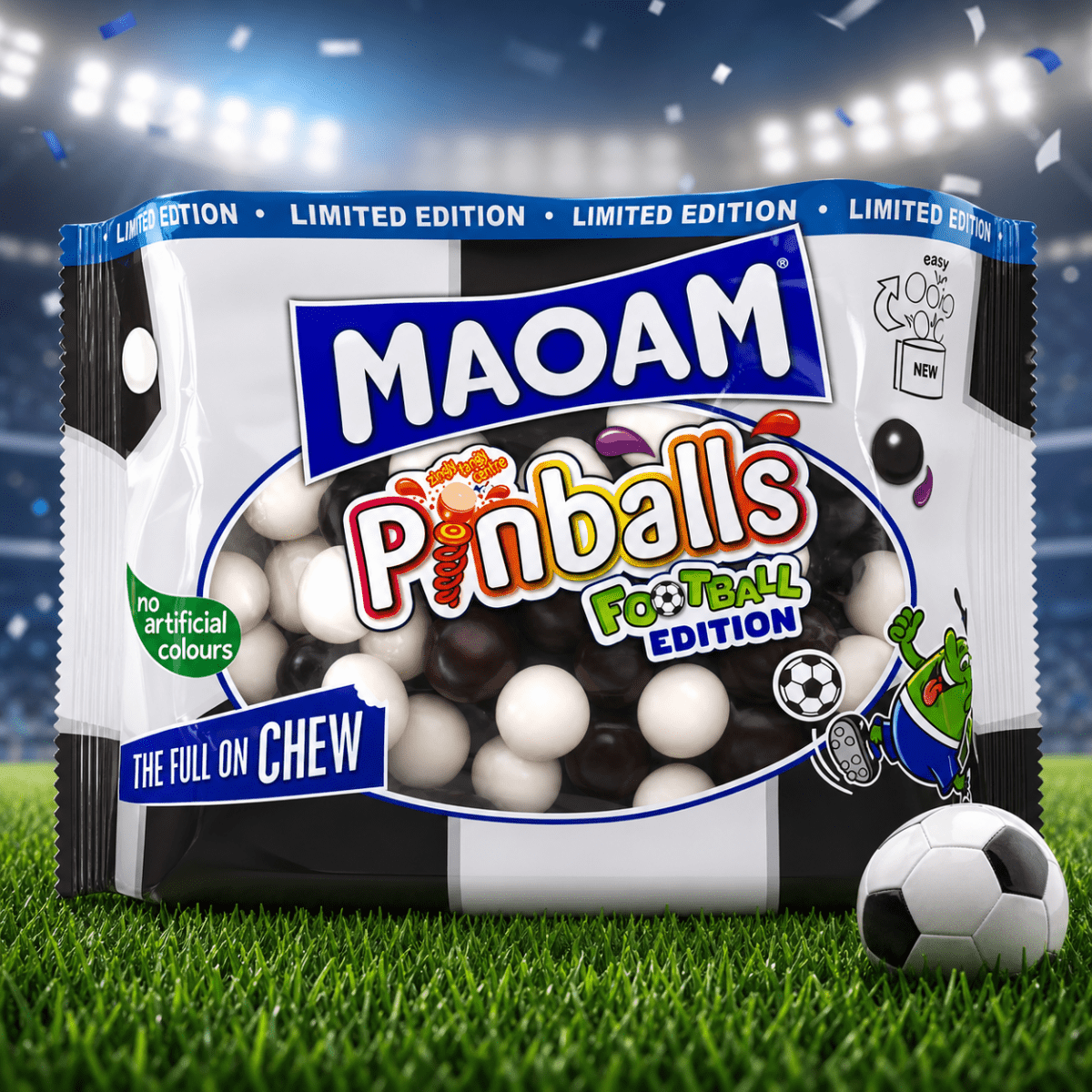 MAOAM Pinballs FOOTBALL EDITION XL Share Bag 420g — Happy Candy UK LTD