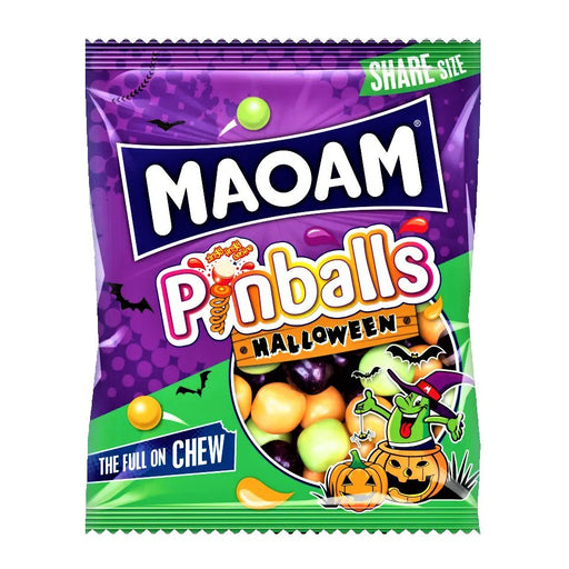 Maoam Pinballs Halloween LIMITED EDITION Share Bag 140g - Happy Candy UK LTD