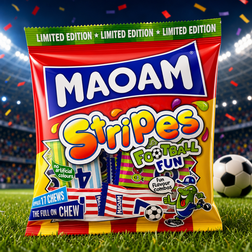 MAOAM Stripes Football Fun LIMITED EDITION Sweets 140g