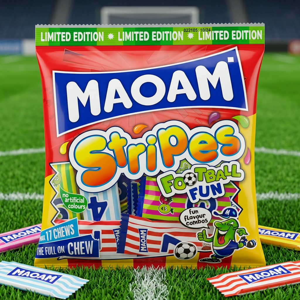 MAOAM Stripes Football Fun LIMITED EDITION Sweets 140g — Happy Candy UK LTD