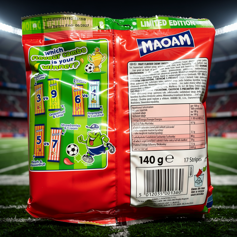 MAOAM Stripes Football Fun LIMITED EDITION Sweets 140g