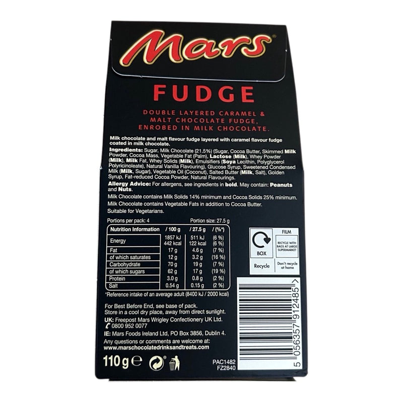 Mars Fudge Gift Box 110g - Happy Candy UK LTD
