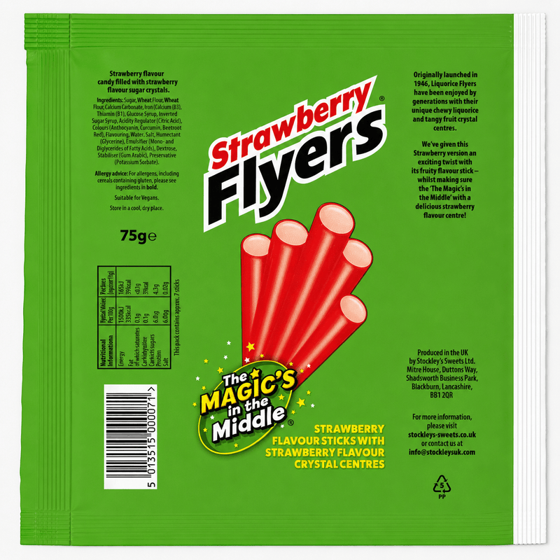 Maxilin Strawberry Flyers 90g