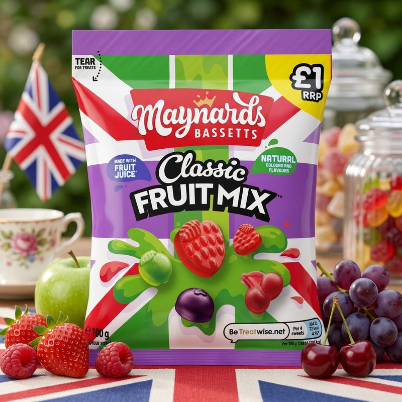 Maynards Bassetts Classic Fruit Mix Jelly 100g