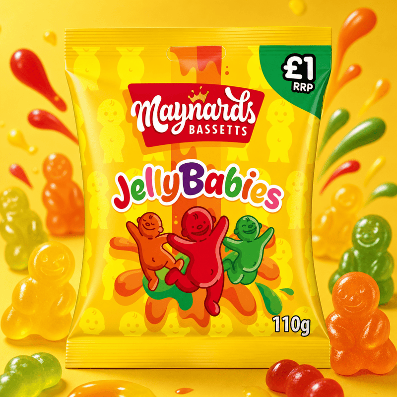 Maynards Bassetts Jelly Babies Sweets Bag 110g